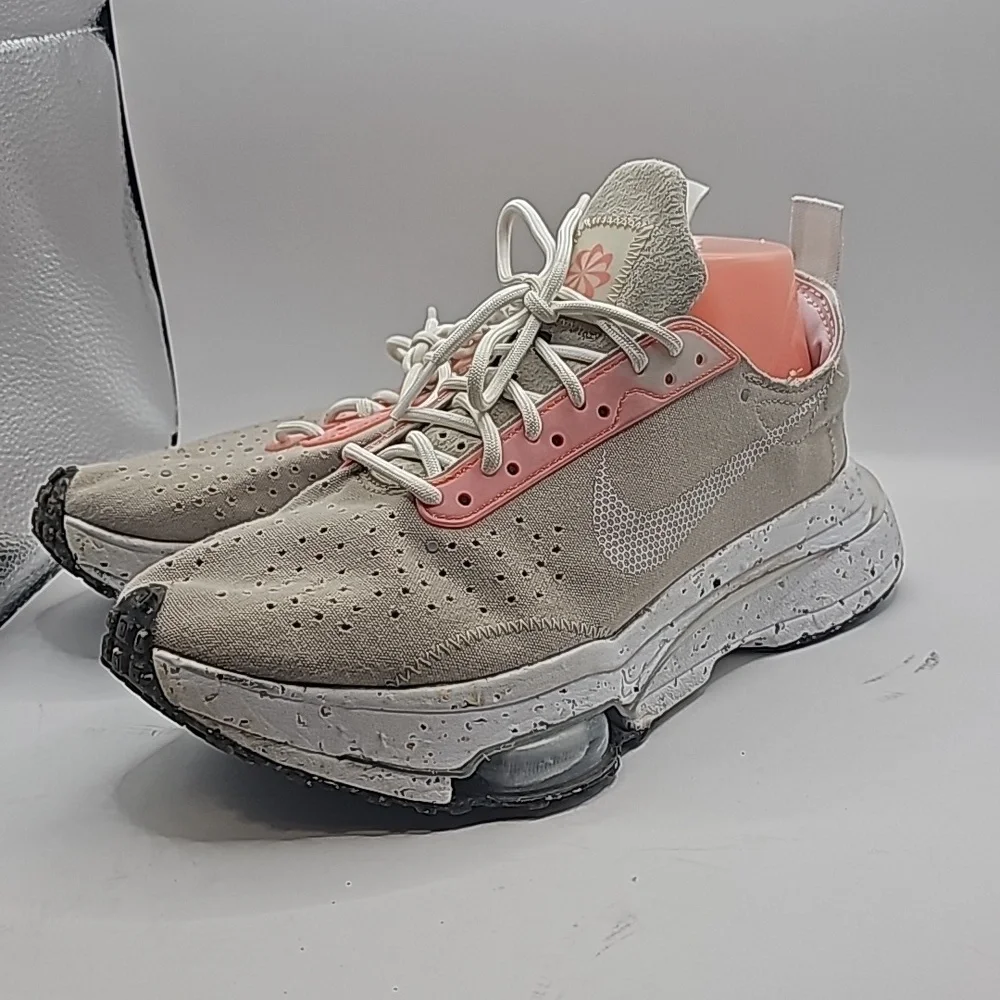 Nike Air Zoom Type Crater Running Trainers Shoes Sneakers Taupe White Mens 8 - Picture 1 of 8